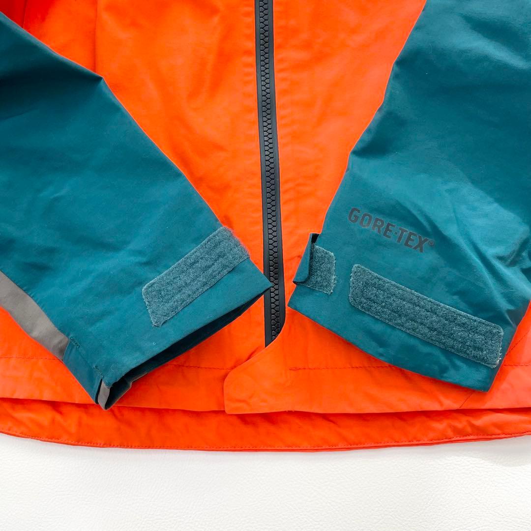 4395 バートン ジャケット AK ゴアテックス 袖切替デザイン 緑 オレンジ