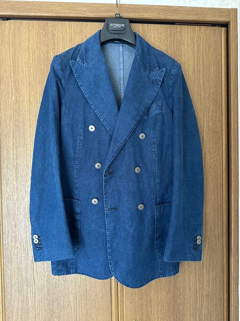 【激レア日本非売品】GUTTERIDGEデニムテーラードジャケット/ハンドメイド