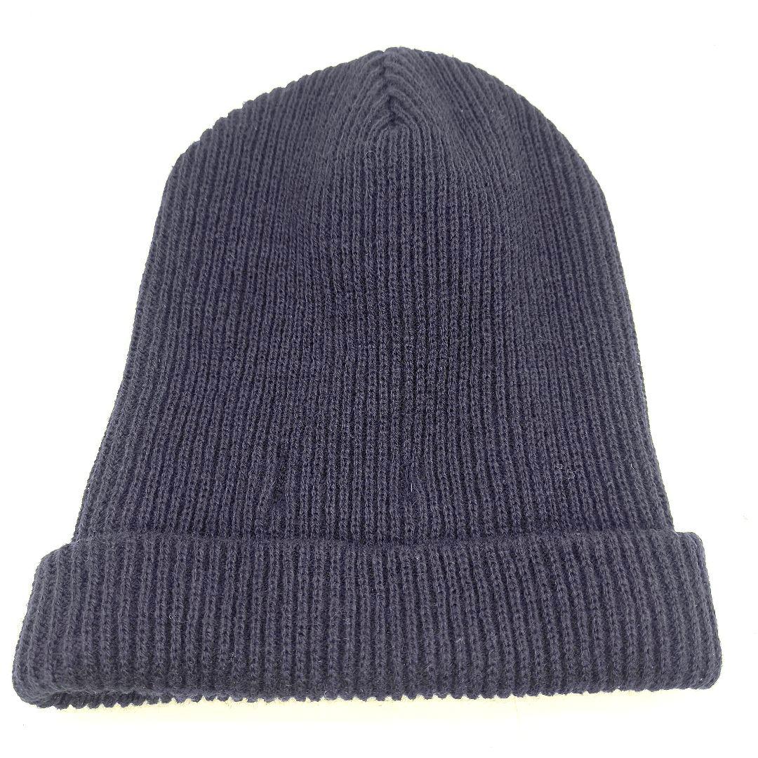 美品 モンクレール ニット 帽子 ネイビー 紺