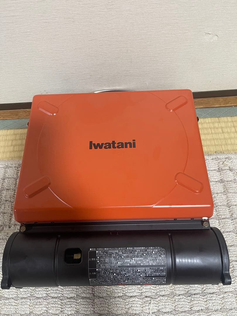 Iwatani アウトドアカセットコンロ オレンジ