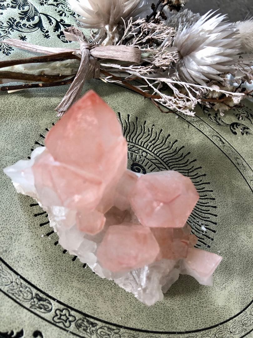 スカーレットテンプルレムリアン　クラスター　ストロベリー　レムリアン　ピンク