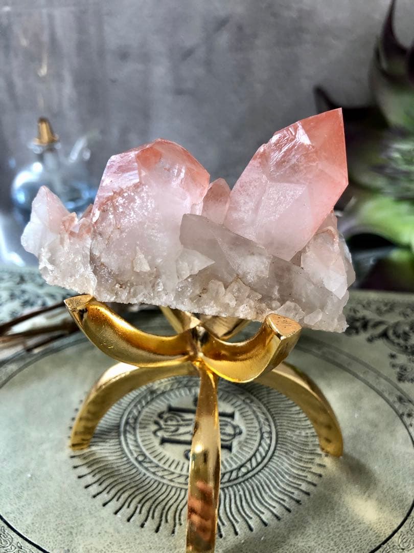 スカーレットテンプルレムリアン　クラスター　ストロベリー　レムリアン　ピンク