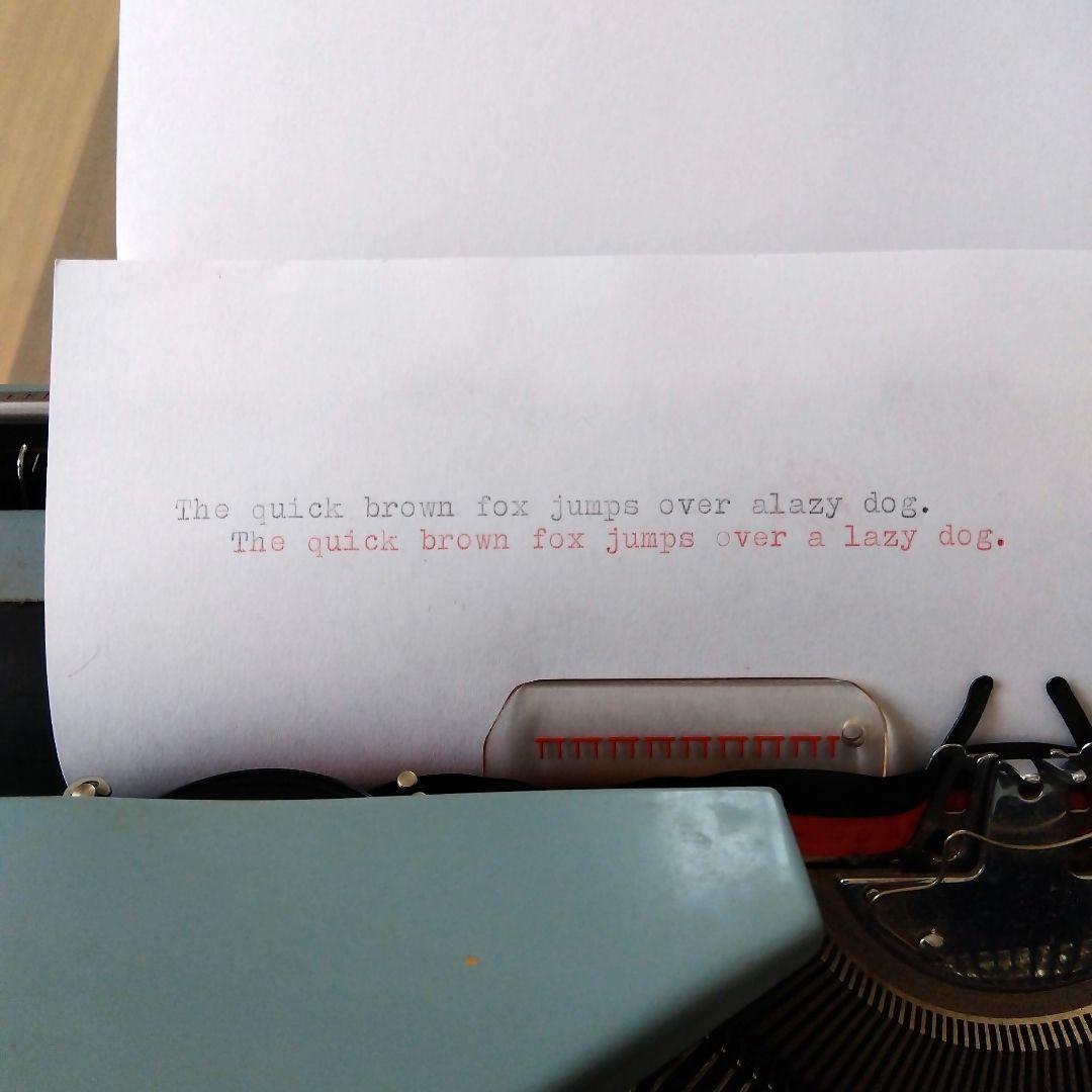 BROTHER DE LUXE 233 タイプライター 説明書 ケース付き