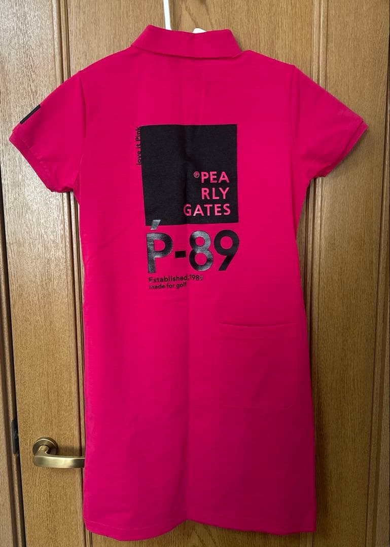 極美品 パーリーゲイツ　ワンピース　ピンク サイズ0