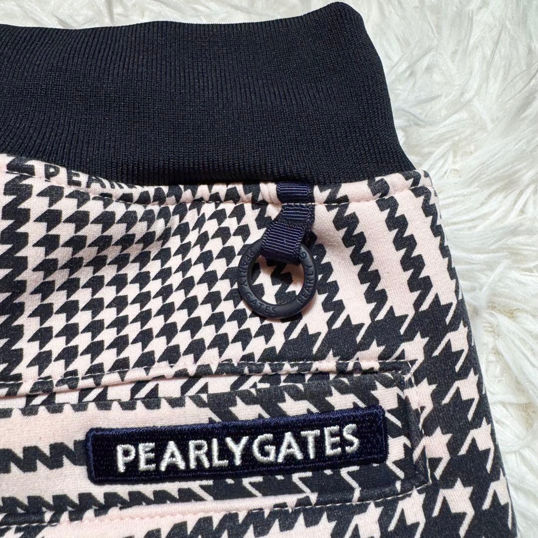 めろんぱんな様パーリーゲイツ 千鳥格子 チェック柄 ジョガーパンツ PG ロゴ