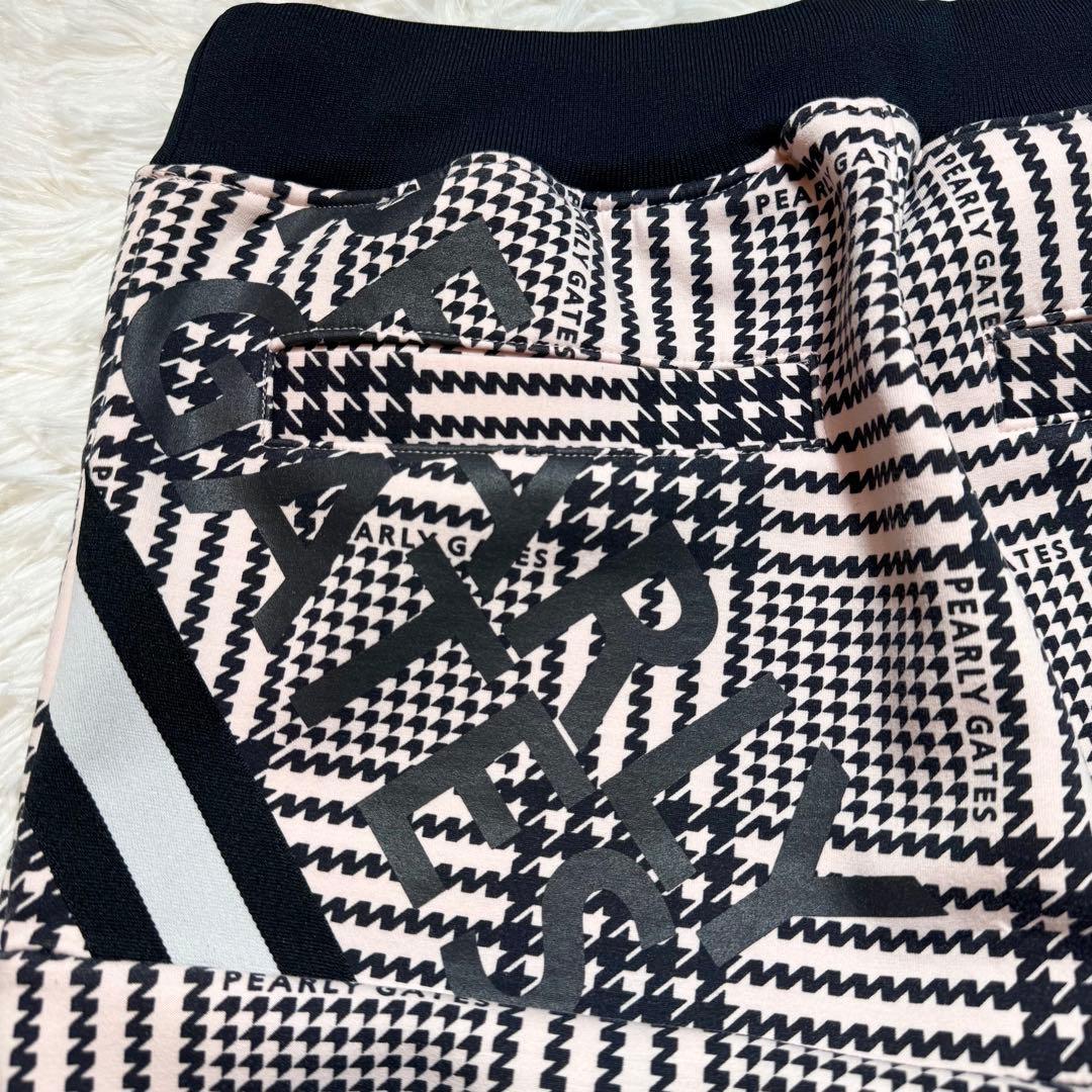 めろんぱんな様パーリーゲイツ 千鳥格子 チェック柄 ジョガーパンツ PG ロゴ