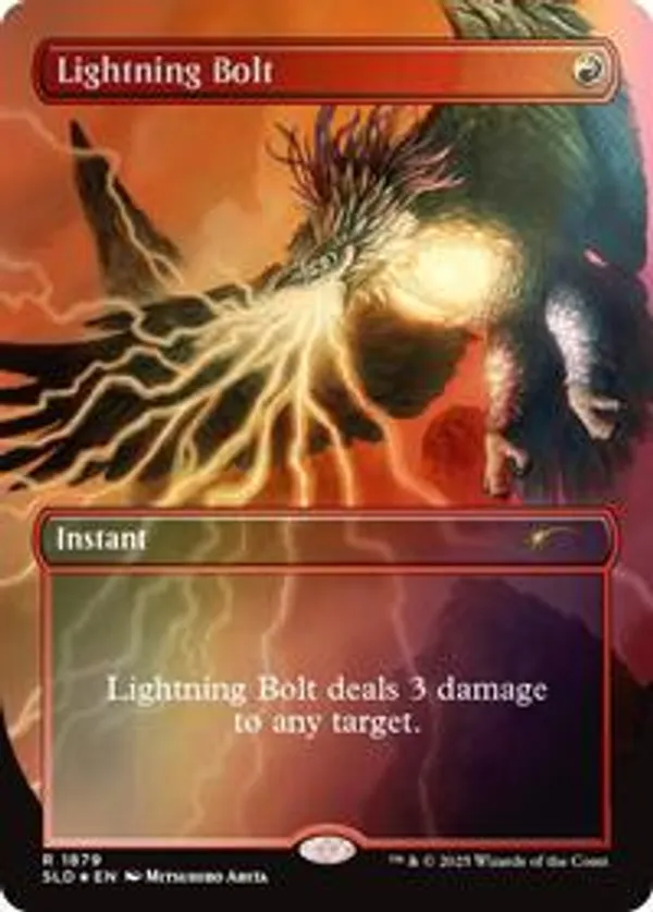 MTG 稲妻/Lightning Bolt Foil Secret Lair ⑥ MTG 稲妻/Lightning