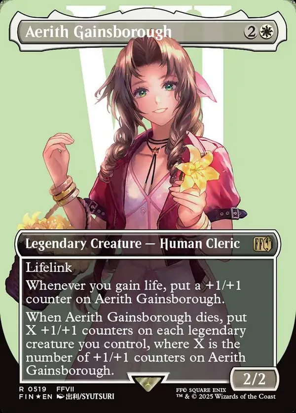 MTG エアリス/Aerith Gainsborough サージ Foil Aerith Gainsborough