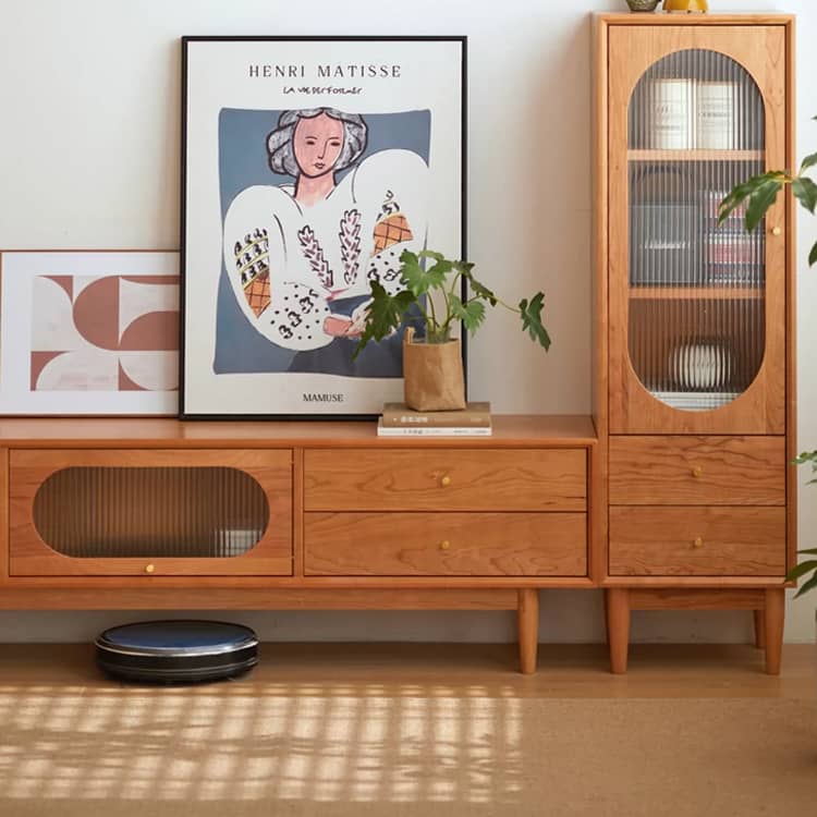 テレビ台 テレビボード ローボード 無垢材 チェリー材 幅150cm