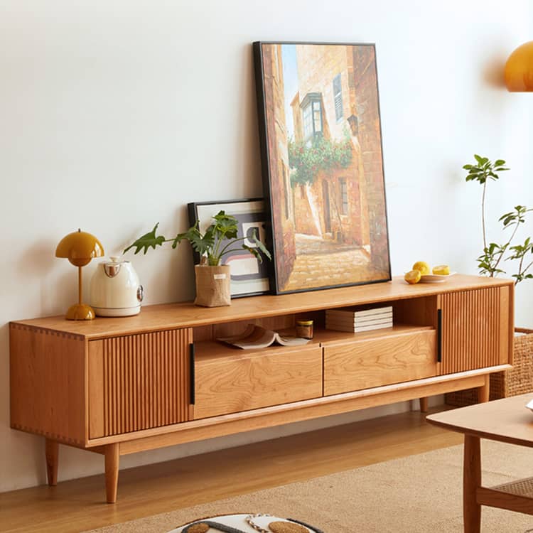 テレビ台 テレビボード ローボード 無垢材 チェリー材 幅150cm