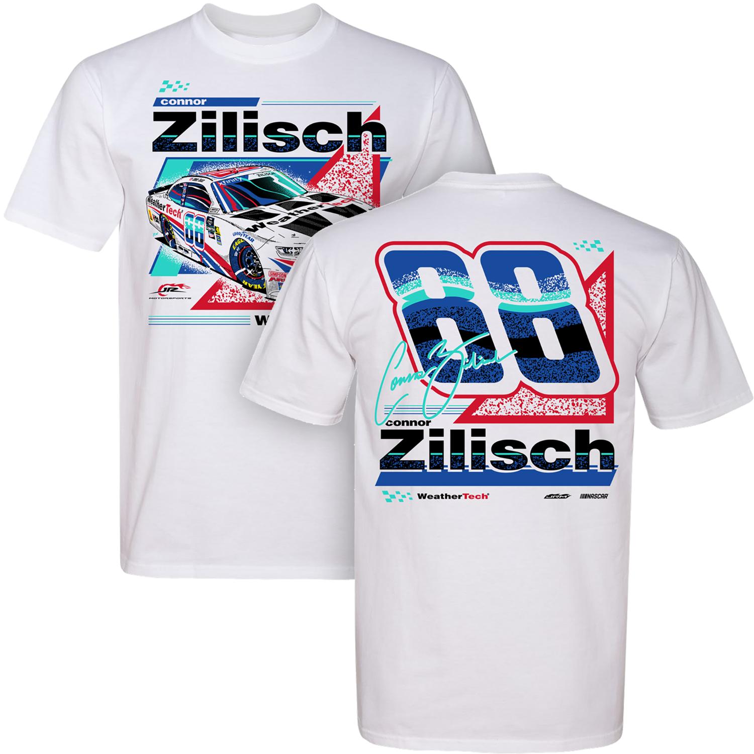 Connor Zilisch #88 White WeatherTech T-shirt | Shop JR Nation Store
