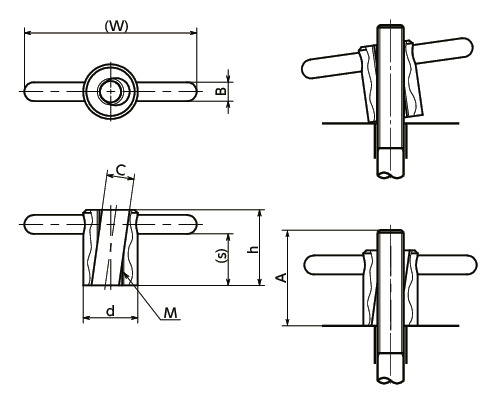 LQNN_クイッククランプナットレバー|NBK【鍋屋バイテック会社】