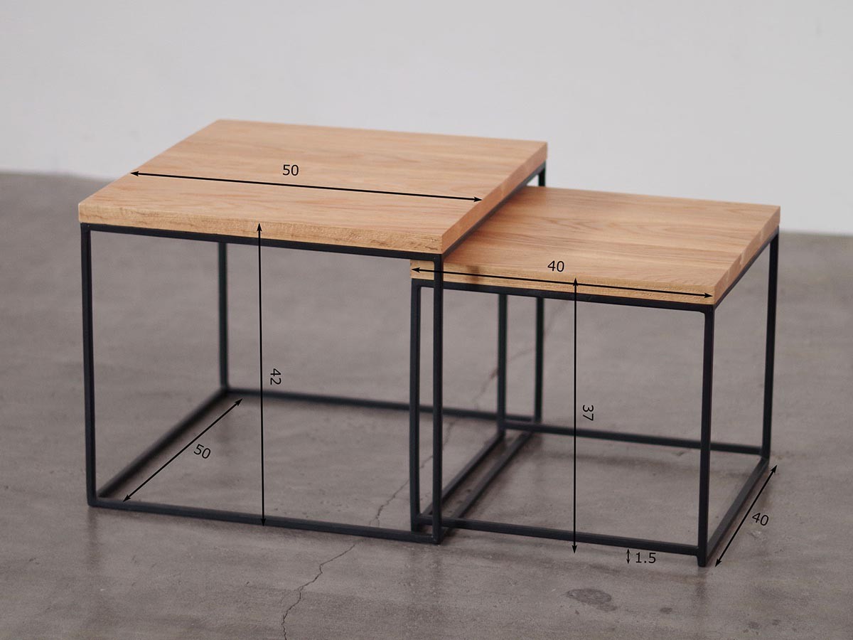 LIFE FURNITURE DE OAK NEST TABLE / ライフファニチャー DE オーク