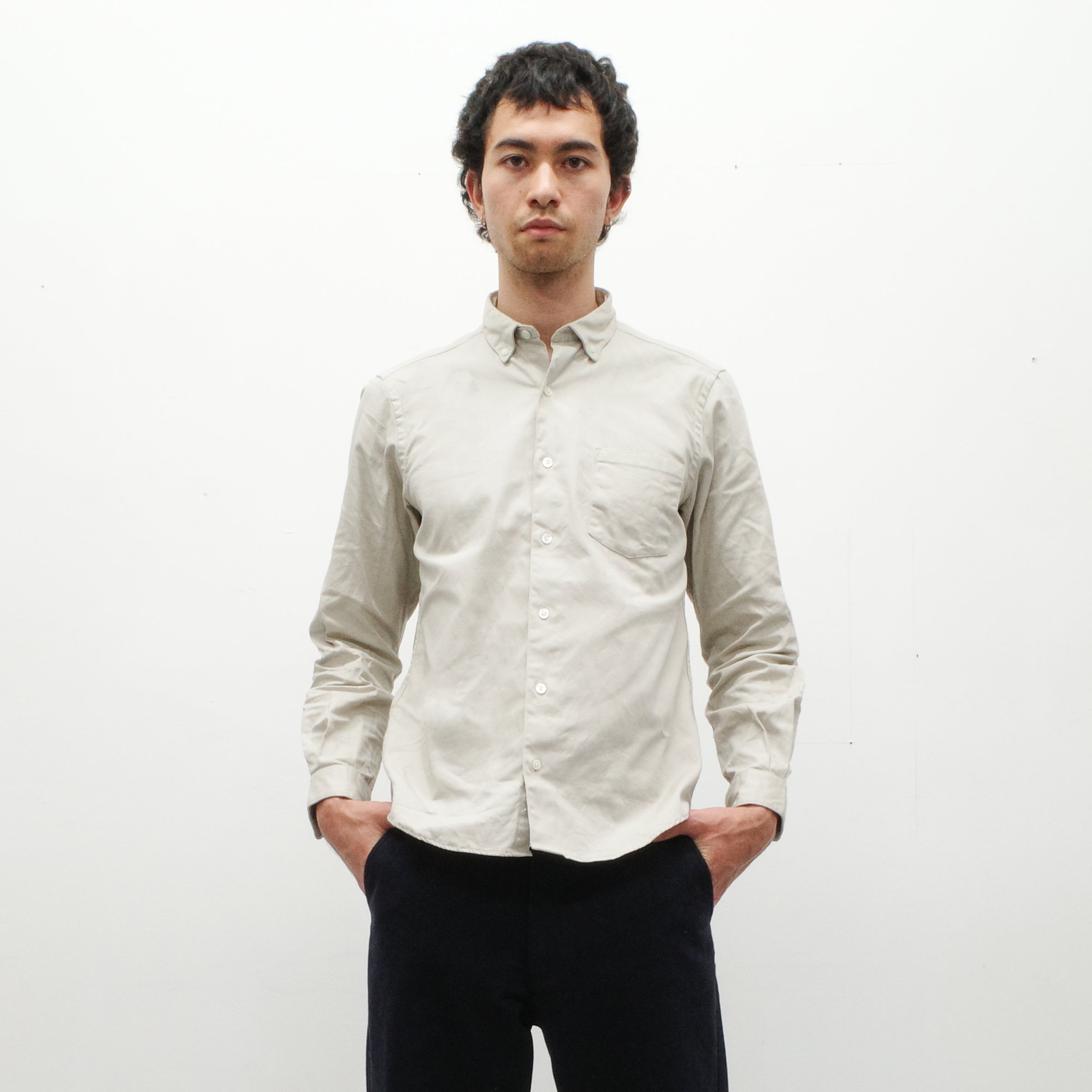 The Single Needle Shirt, Fog | Oxford – Steven Alan