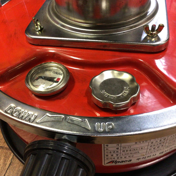 中古A】石油ストーブ（TS-77旧モデル）☆かわいい赤！／ALPACA