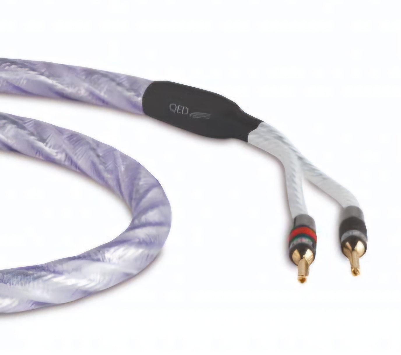 QED Signature Genesis Silver Spiral Speaker Cables Pair – Stereo