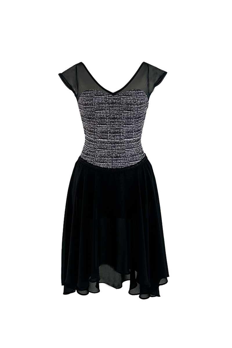 stina / type H half sleeve / black tweed