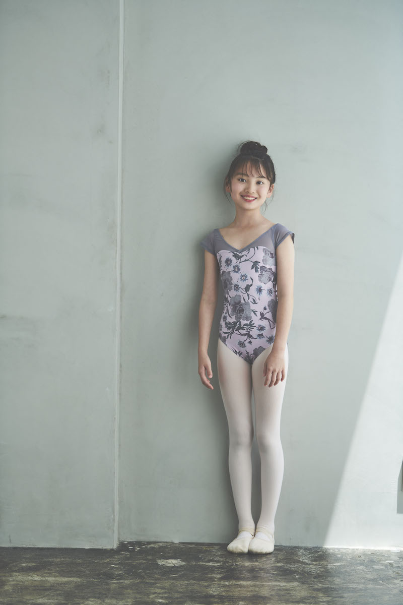 stina / type H half sleeve / old flower pink / kids / girl