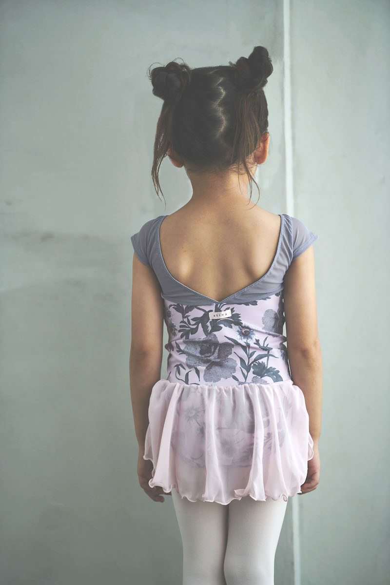 stina / type H half sleeve / old flower pink / kids / girl