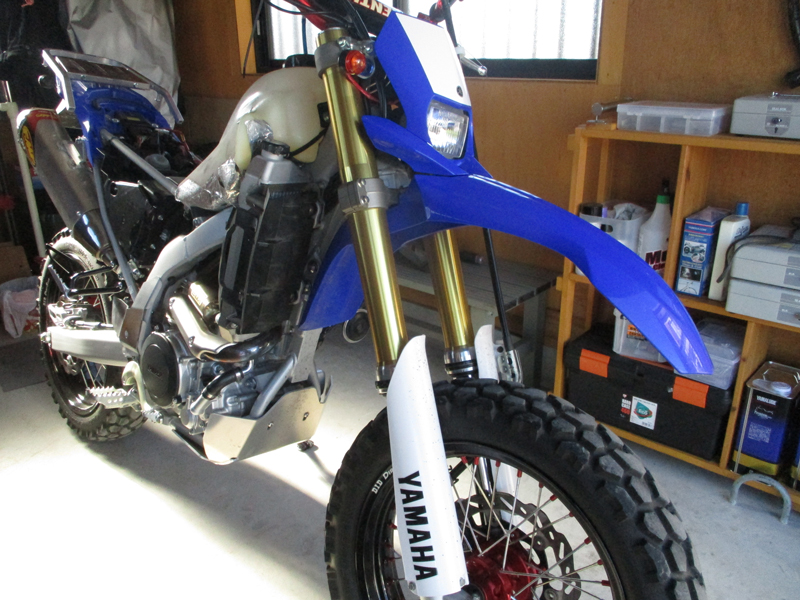 2024/1月 YAMAHA WR250Rをノーマルに戻す(1).Xスタンド・外装外し・Big
