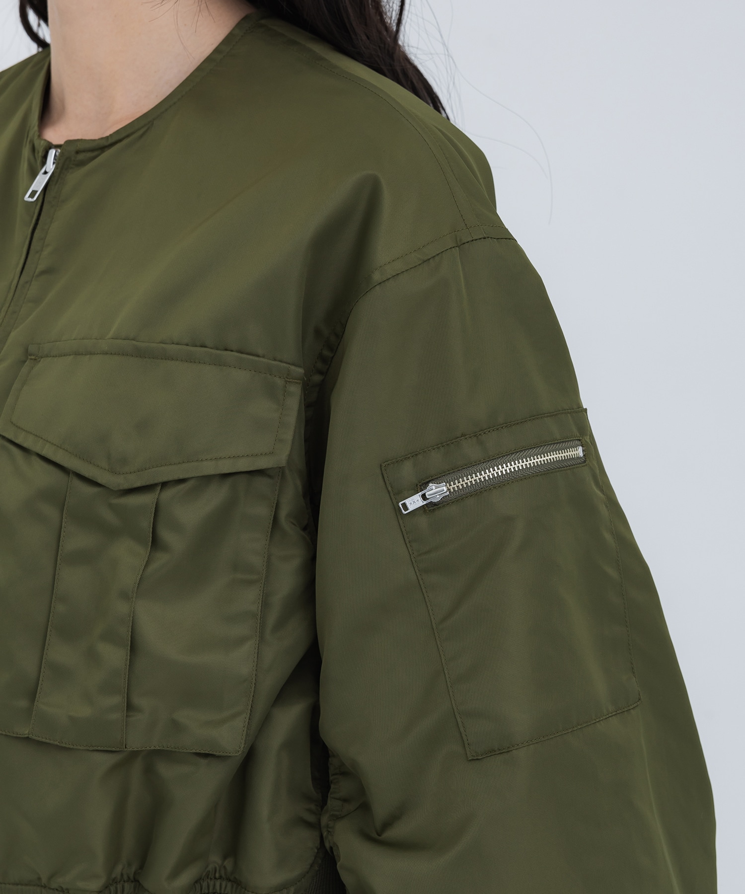 MODERN MILITARY SET JACKET(S KHAKI): AMERI: WOMENS｜ STUDIOUS