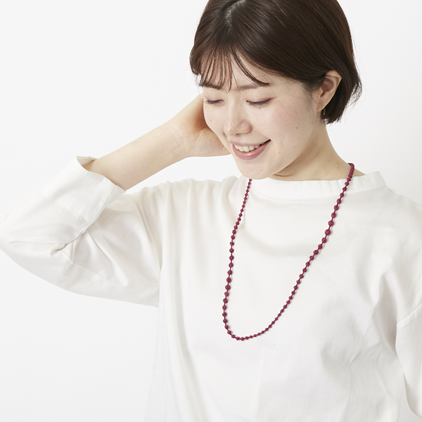 000/スフィアプラス ネックレス 80cm -繊細で美しい、彩り豊かな刺繍