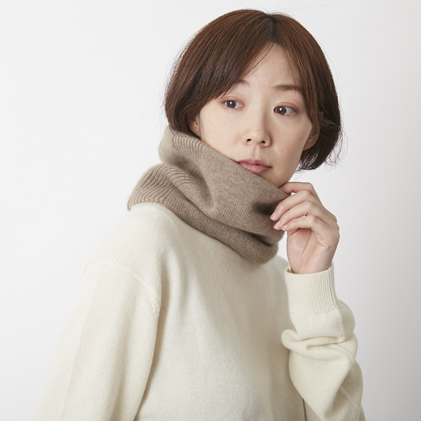 el alto/ベビーカシミヤ100％スヌード -極上の肌触り！超希少なベビー