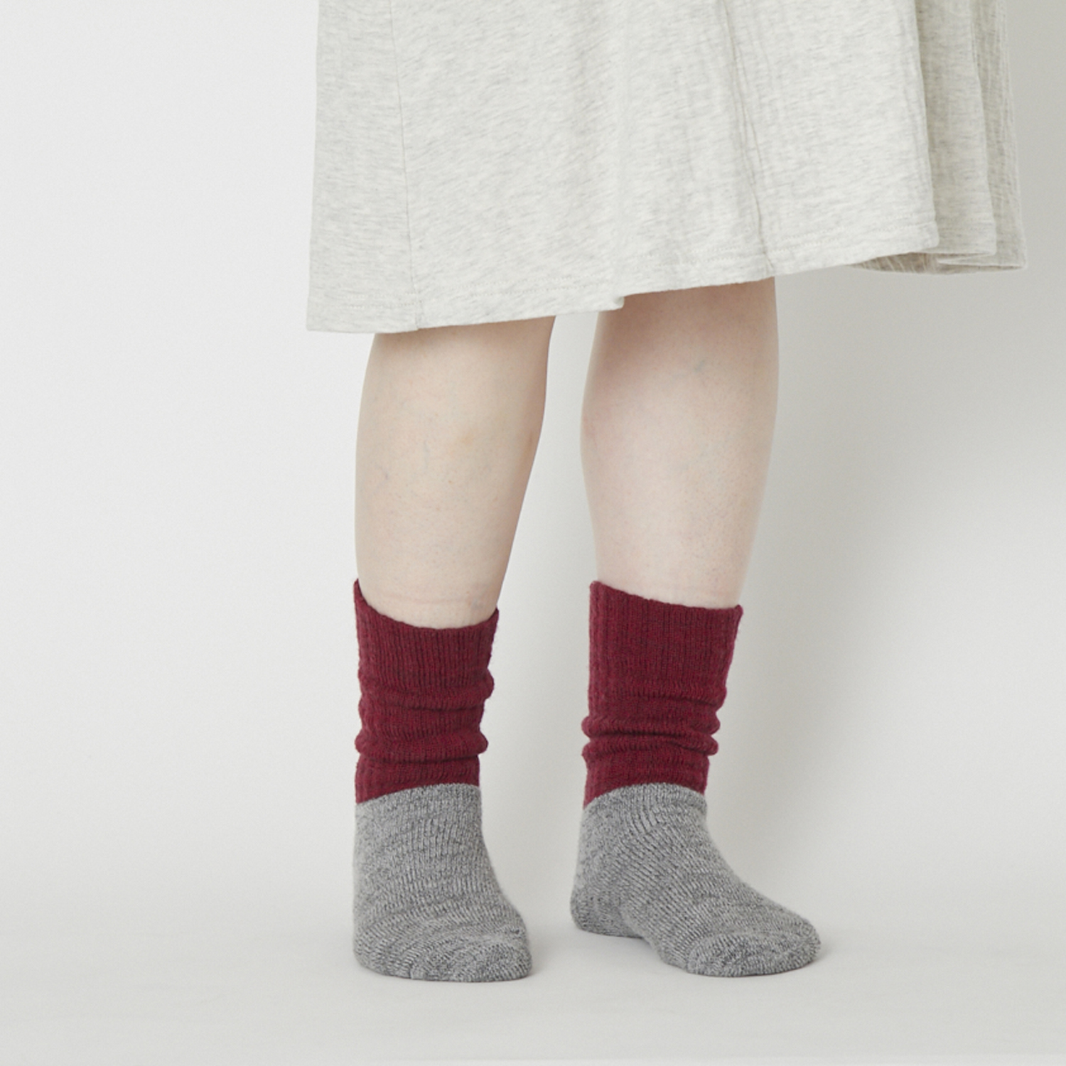 NISHIGUCHI KUTSUSHITA/モヘアウールパイルソックス S -レッグ