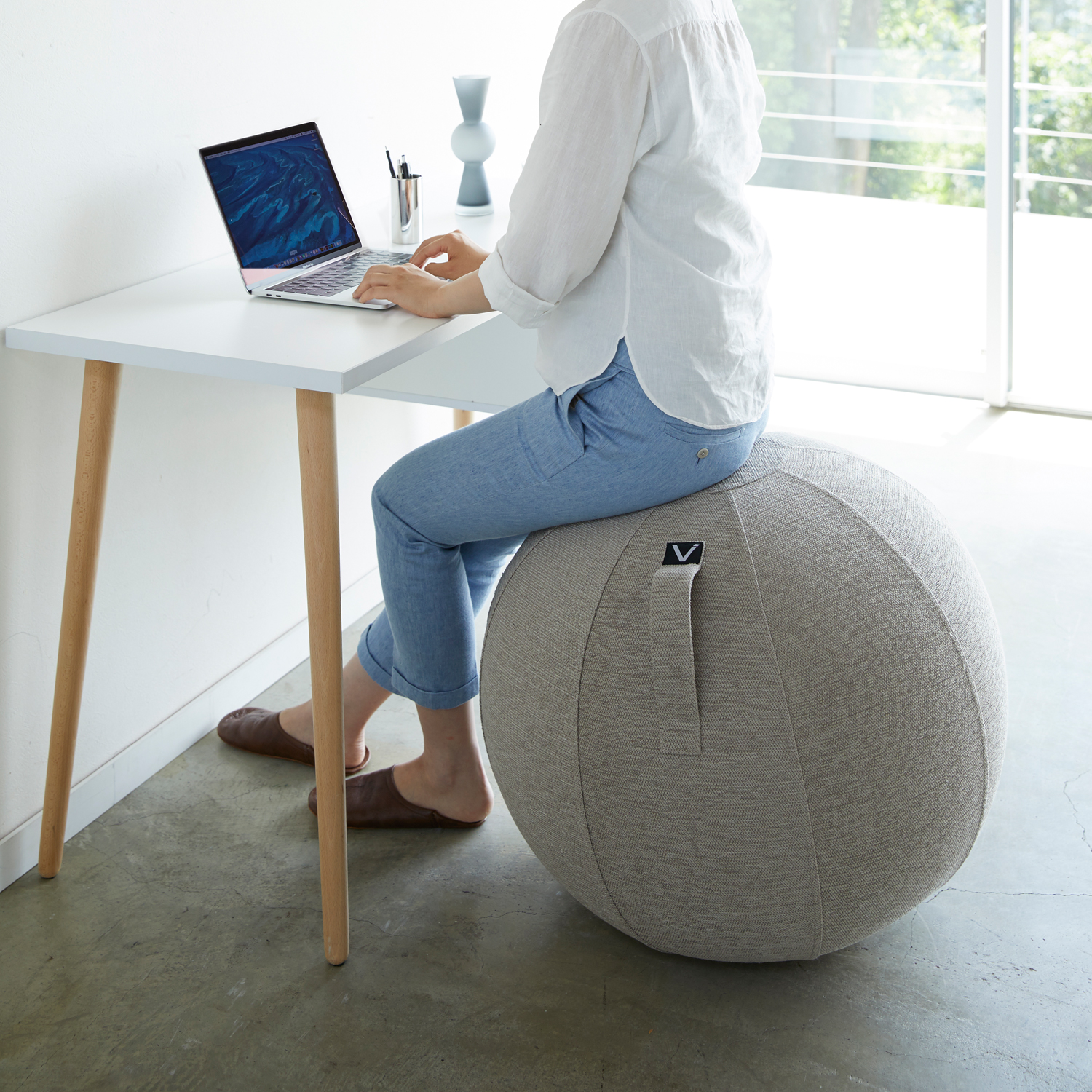 Vivora/シーティングボール シェニール -お手軽エクササイズ！傍に置い