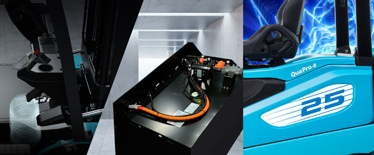 リチウムイオンバッテリーフォークリフト（車両連動タイプ） | 住友