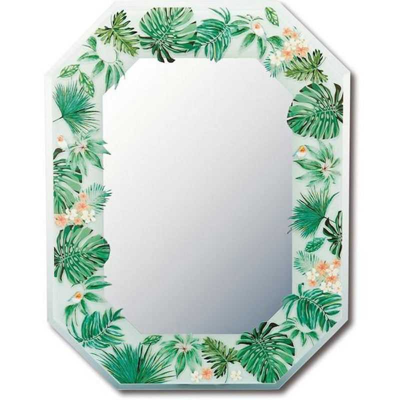 八角ミラー 「ボタニカル」 【直送品】 返品・キャンセル・他商品と