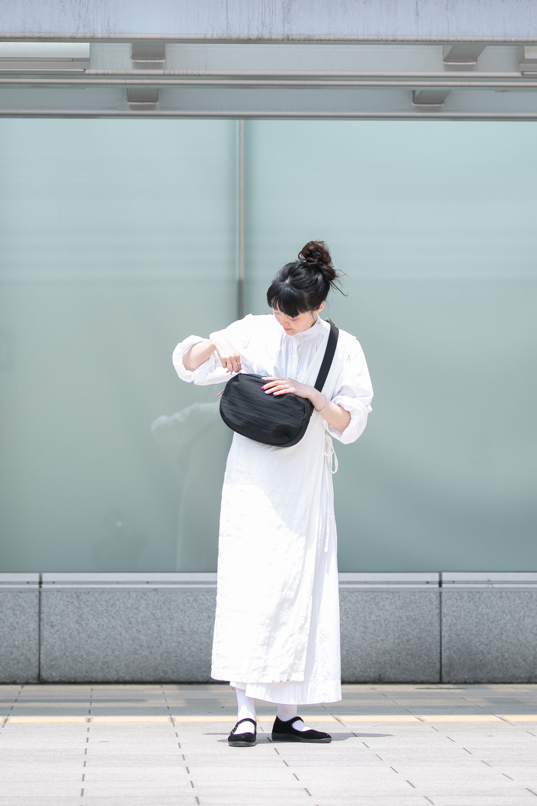 NIZYU KANO FUKUI SIWAナイロンボディバッグM