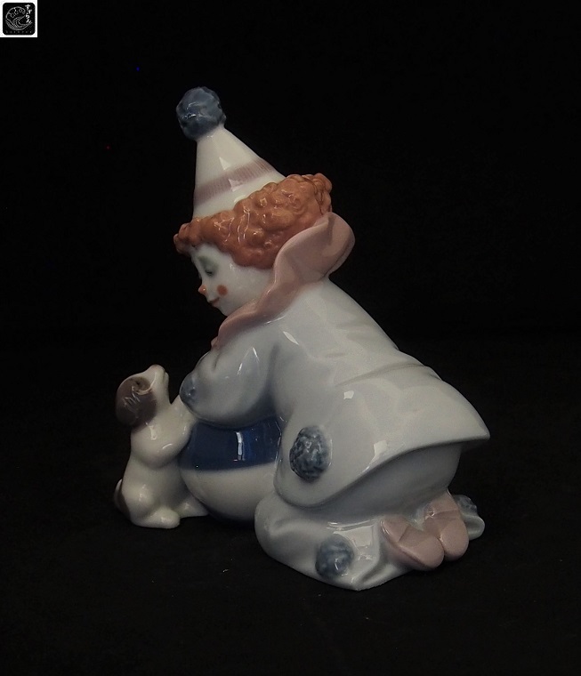 リヤドロ】【仔犬とボールを持つピエロ】【絶版】【5278】