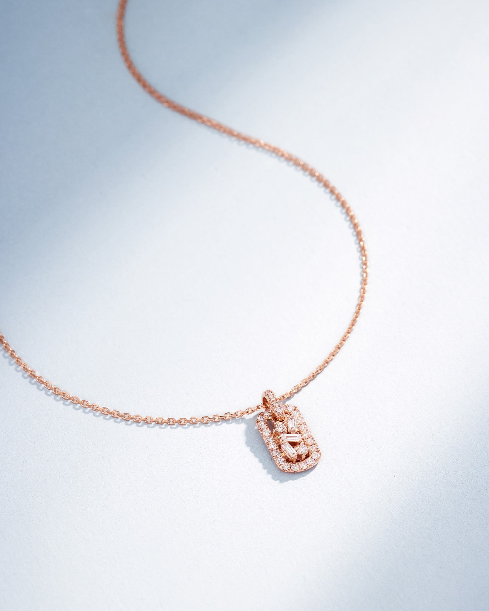 Classic Diamond Mini Dog Tag Pendant | SUZANNE KALAN®