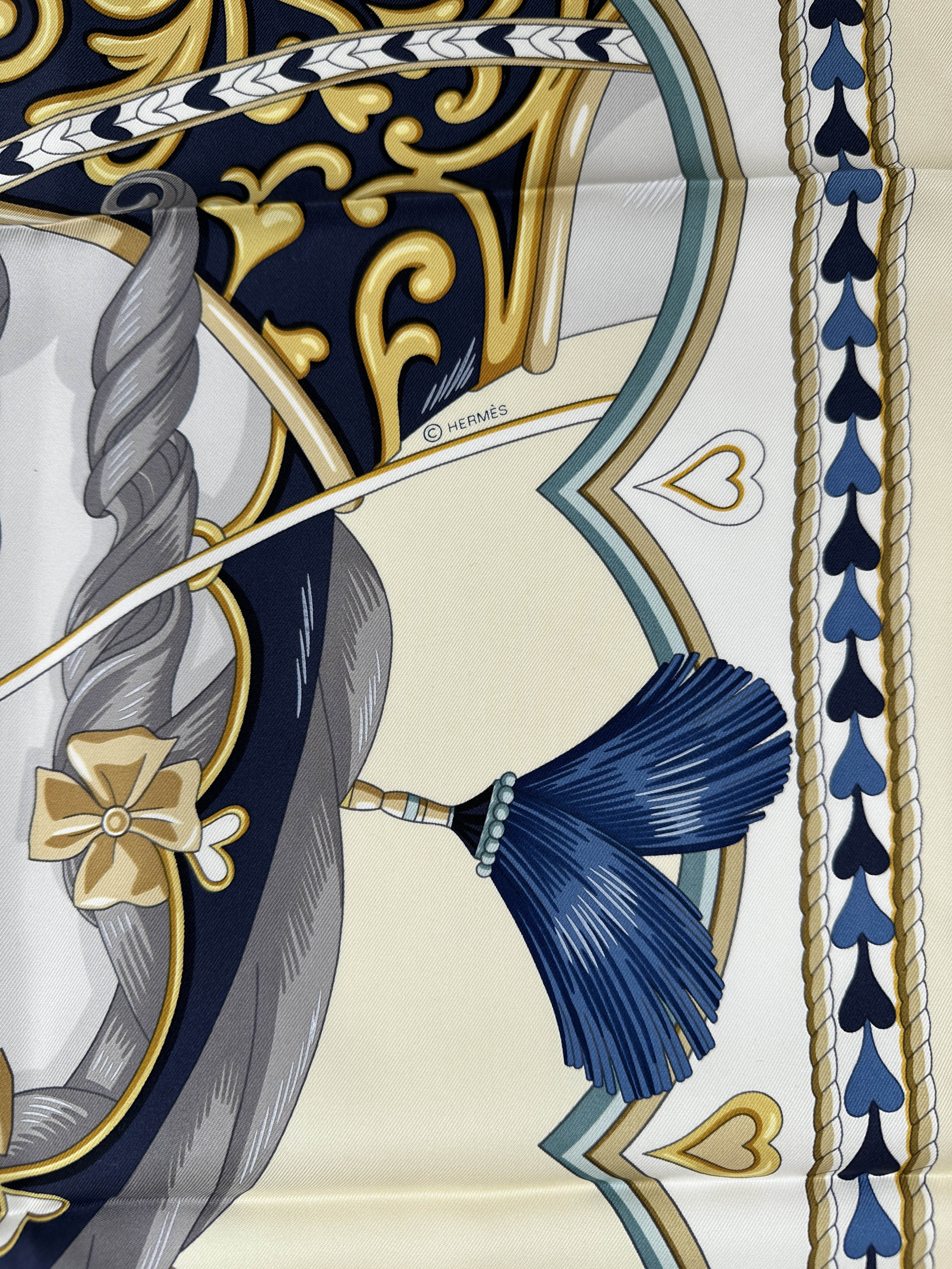 Hermès Harnais de Coeur 90