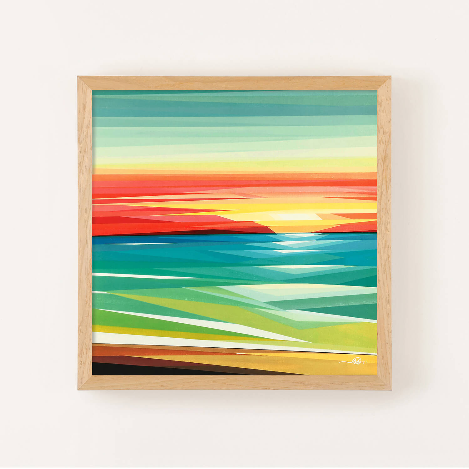 ジョン・ボッツ 抽象画 フレーム付き ジョン・ボッツ 抽象画 フレーム