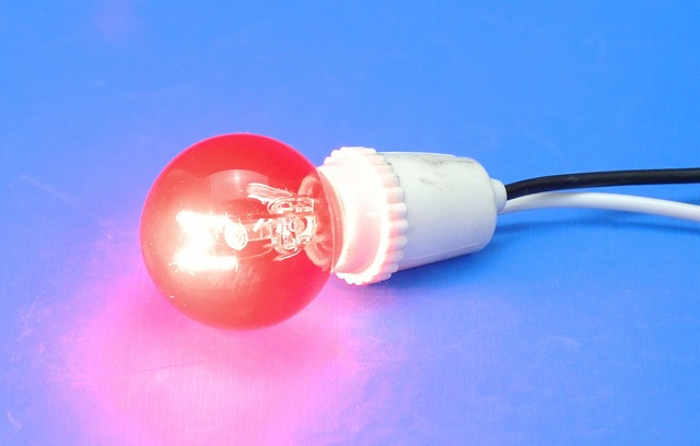 通販 | アサヒ（旭光電機） 点滅球 G30 110V10WCR E12 透明赤 クリア