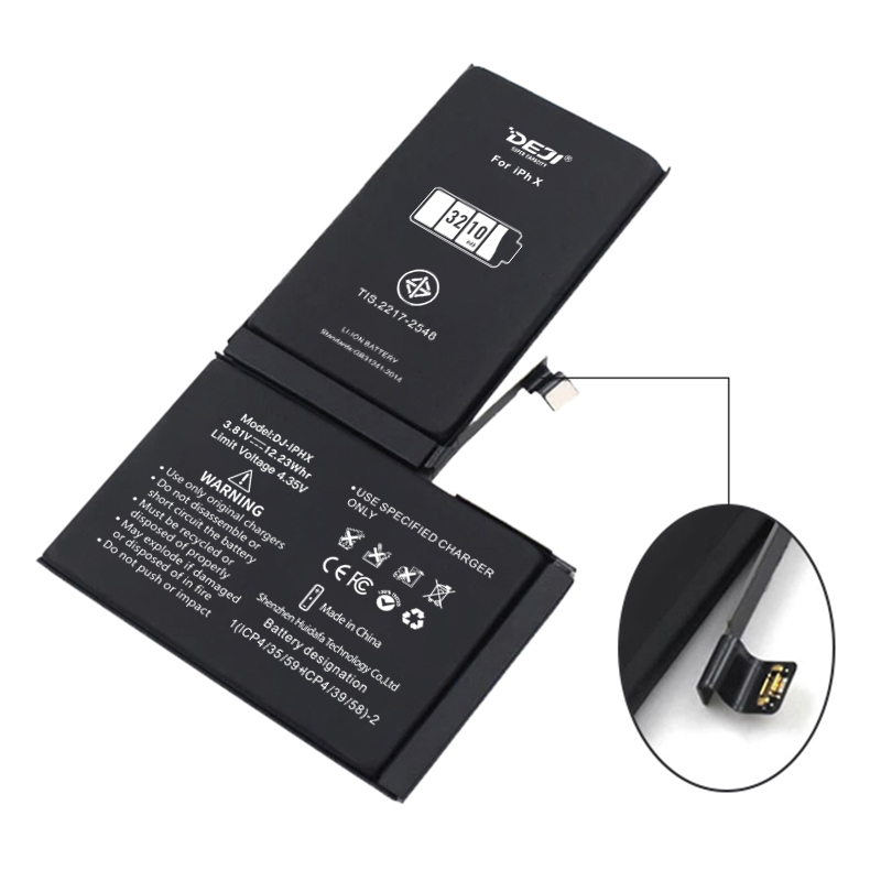 DEJI for iphone x xr xs xs max battery high capacity replacement