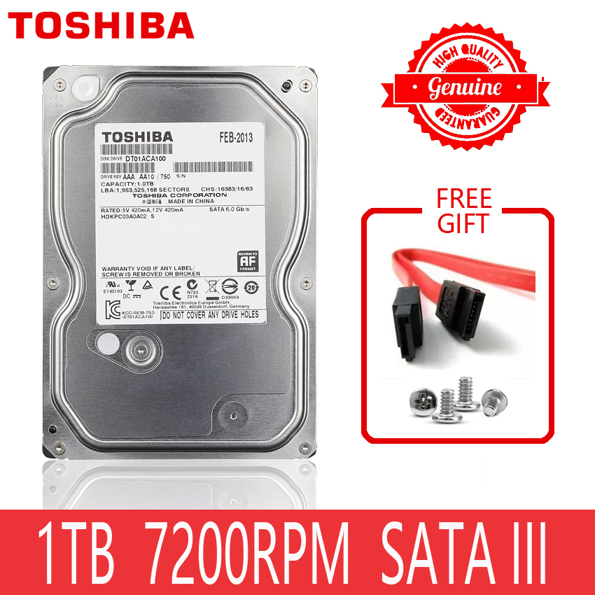 TOSHIBA 1TB Hard Drive Disk 1000GB 1 TB Internal HD HDD Harddisk