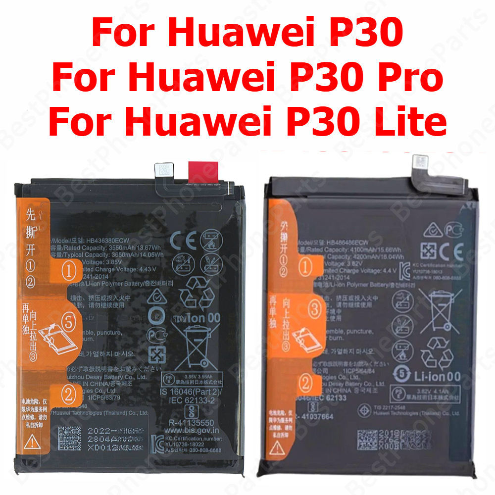 Battery For Huawei P30 Lite P30 Pro P30Lite P30Pro HB436380ECW