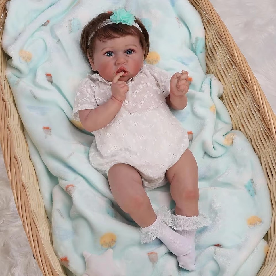 リボーンドール 女の子 55cm 全身ソフトシリコンビニール 手植えの髪