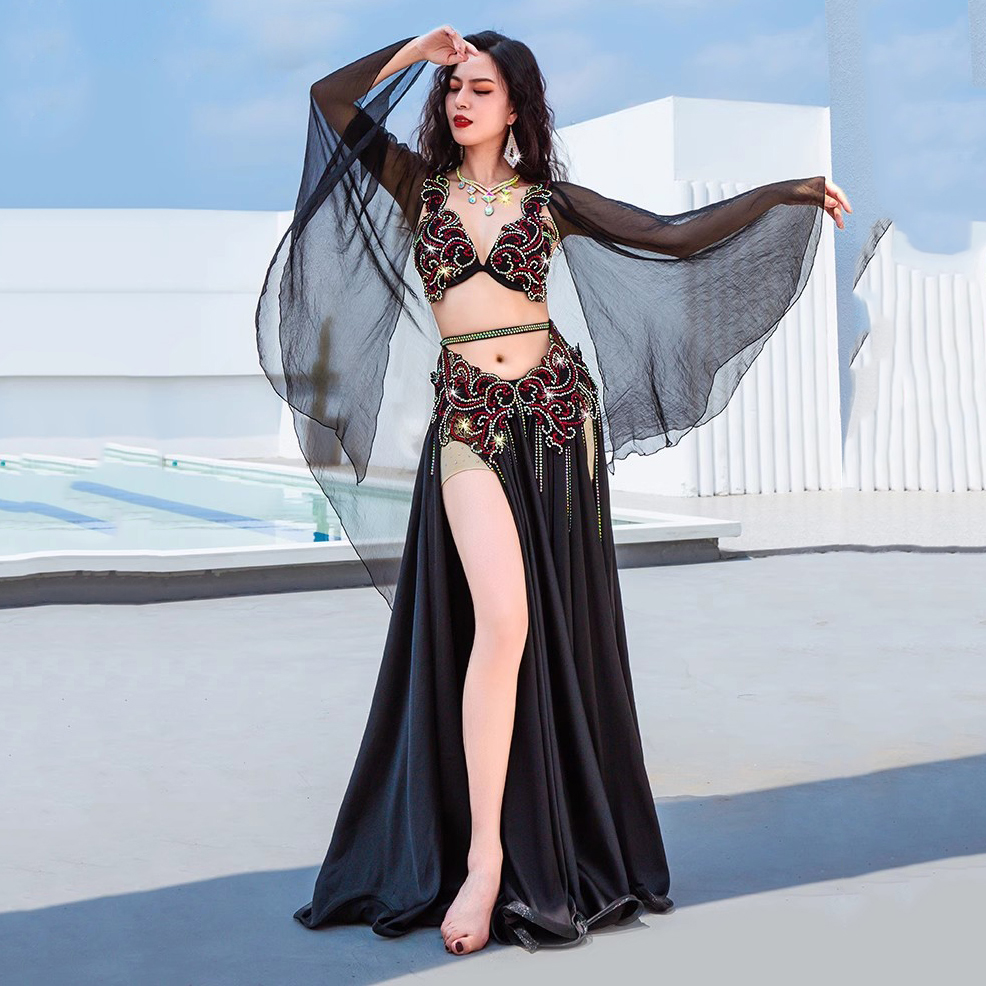 Popsong 女性ベリーダンス衣装セットエジプトオリエンタルダンス衣装