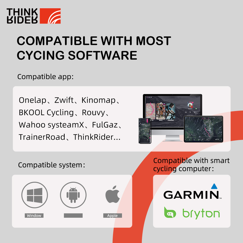 ThinkRider X2Max スマート バイク トレーナー MTB ロード自転車ホーム