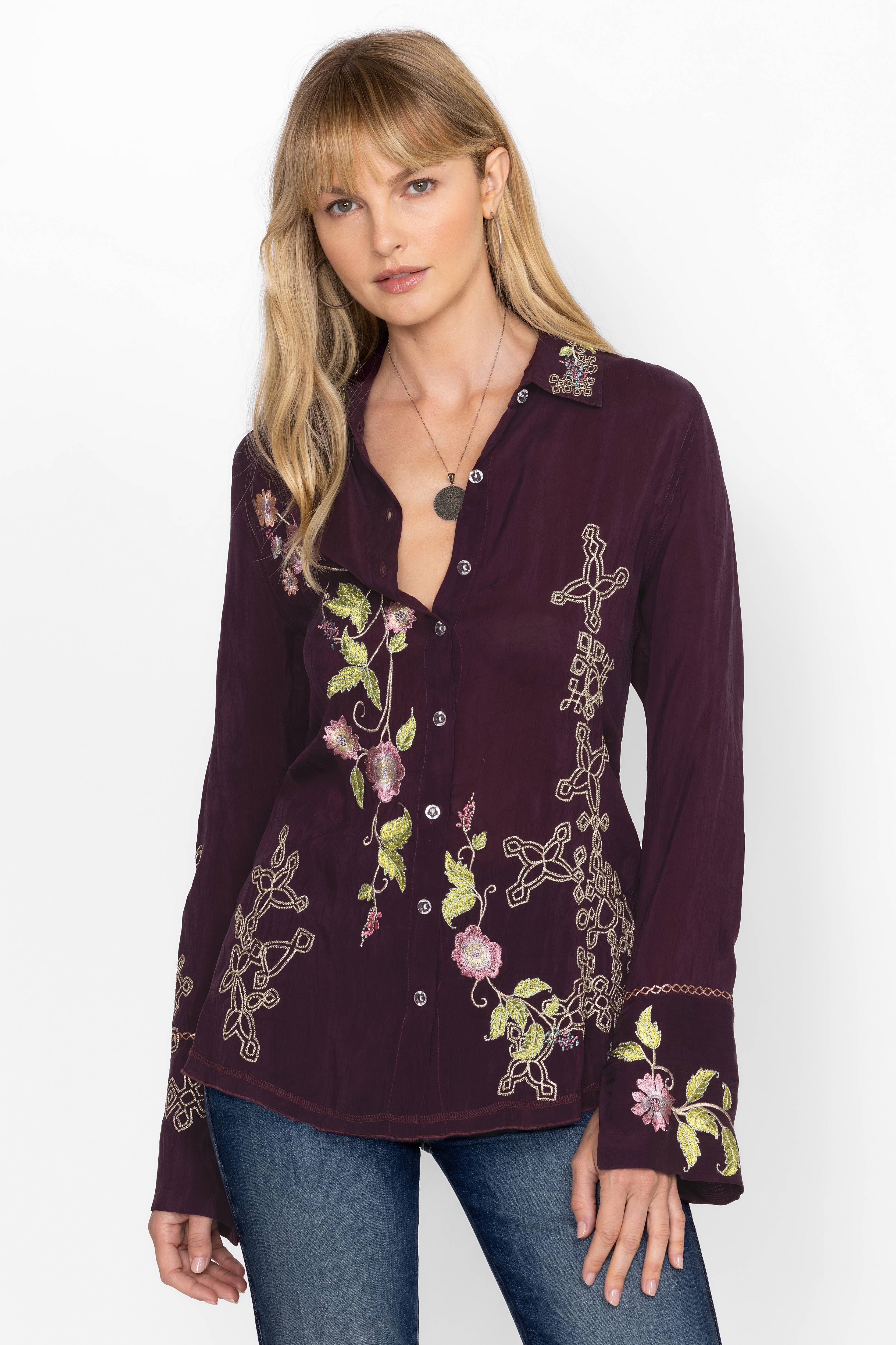 Buy VINTAGE BUTTON DOWN SHIRT | Johnny Was