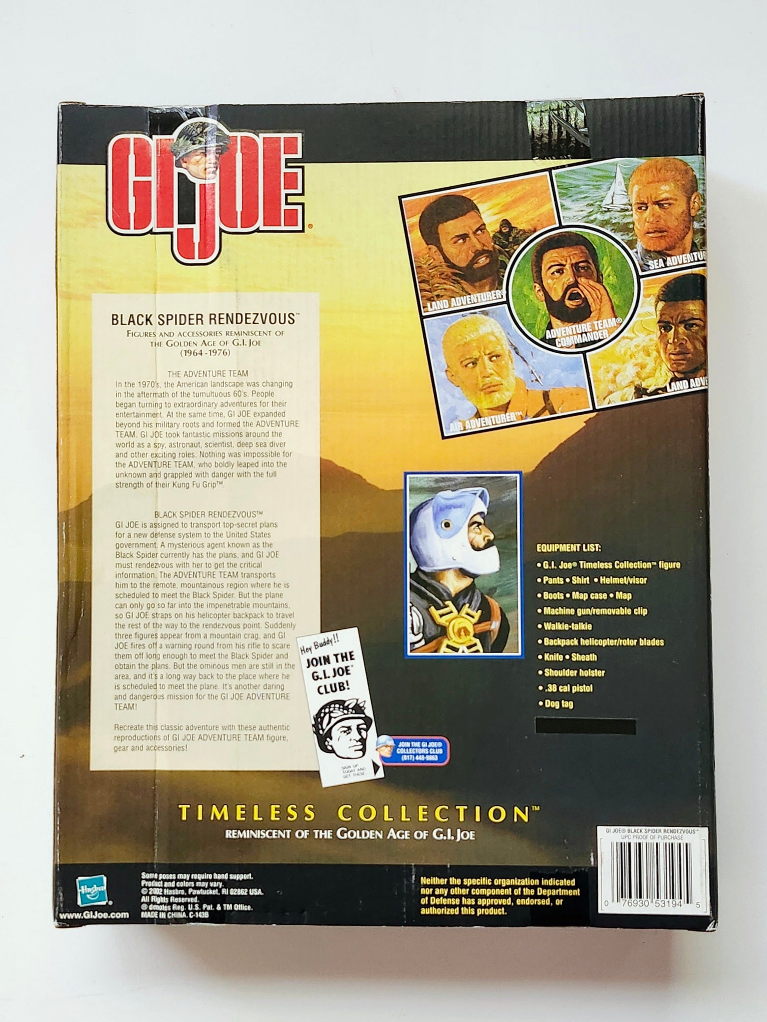 G.I. Joe Timeless Collection Black Spider Rendezvous 12-Inch