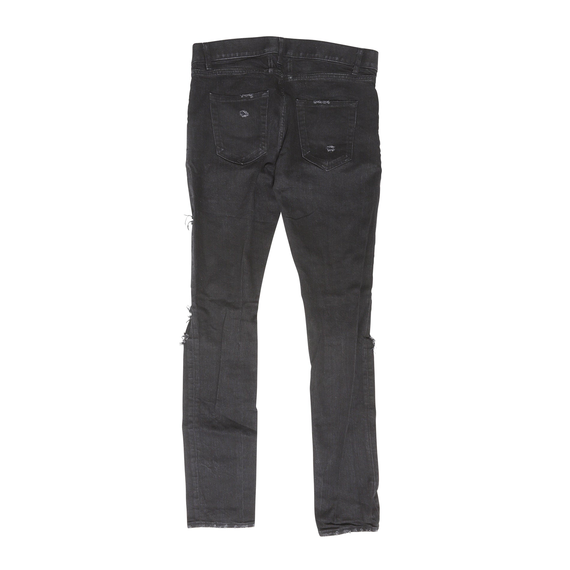 Saint Laurent Paris AW15 Black D02 Distressed Denim - Ākaibu Store