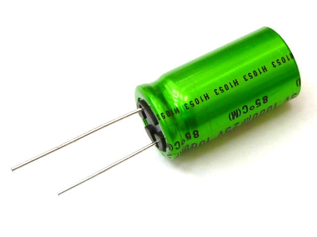 オーディオ用無極性電解コンデンサー1000μF25V85℃ ニチコンMUSE・ES