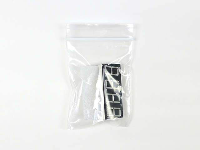 4桁7セグメントLED表示器 赤色 アノードコモン ライトアングル A-574SR