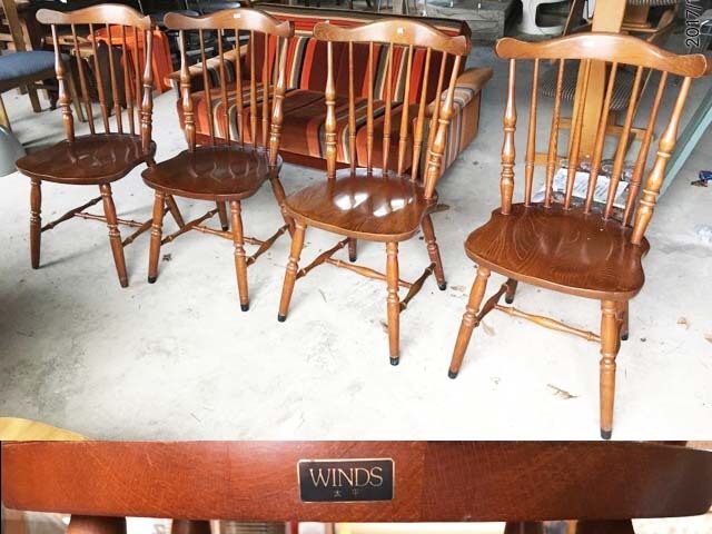 ②WINDS太平 ダイニングチェア チャーチチェア 十字架 飛騨家具 飛騨