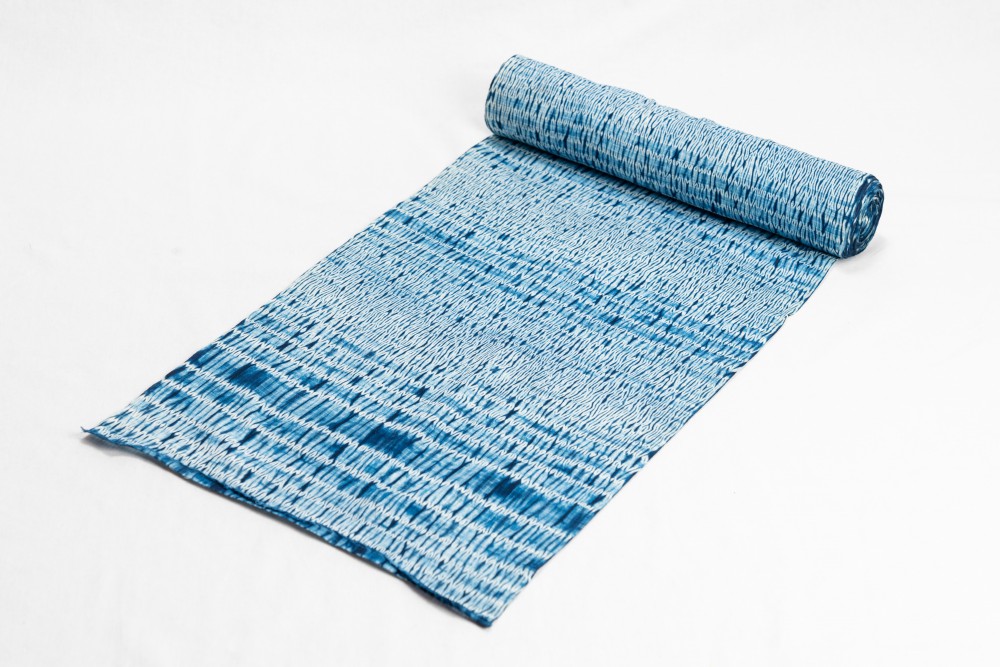 本藍染絞り浴衣（変わり杢目絞り） | オンラインショップ｜京都大原 本